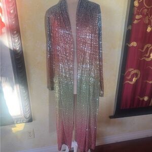 Steve Madden Multicolor Sequin Jacket
